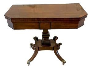 Antique Regency Mahogany Card Table, 1830s