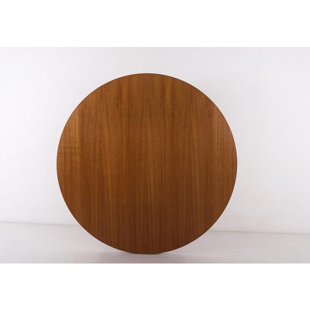 Round Teak Table with Two Extensions from AM Møbler, Denmark, 1970s For Sale - Image 4 of 12