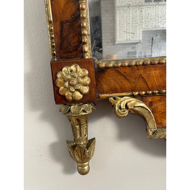 18th Century English Walnut & Gilt Pier Mirror For Sale - Image 4 of 17
