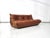 Mid-Century Modern French Togo Three-Seater Sofa in Cognac Cow Leather by Michel Ducaroy for Ligne Roset For Sale - Image 3 of 15