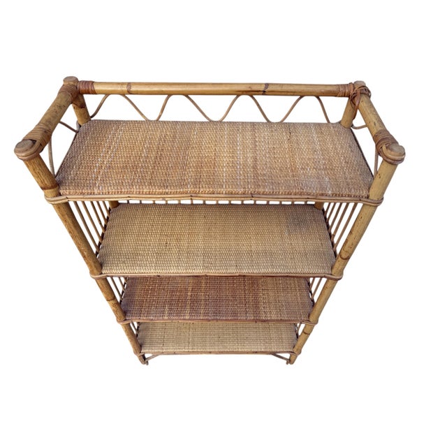 Vintage Wicker Shelf, 1960s For Sale - Image 10 of 11
