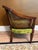 Vintage Green Velvet & Cane Accent Chair W/ Cushion For Sale - Image 13 of 14