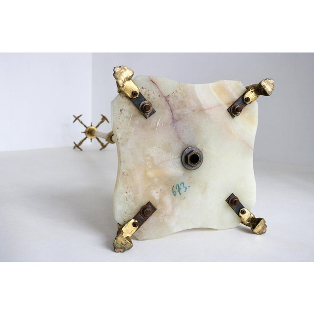 Italian Hollywood Regency Brass Coat Rack with Rotating Crown and Marble Base, 1960s For Sale - Image 13 of 17