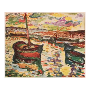 1948 After Georges Braque "The Boats", Second Edition Parisian Offset Lithograph
