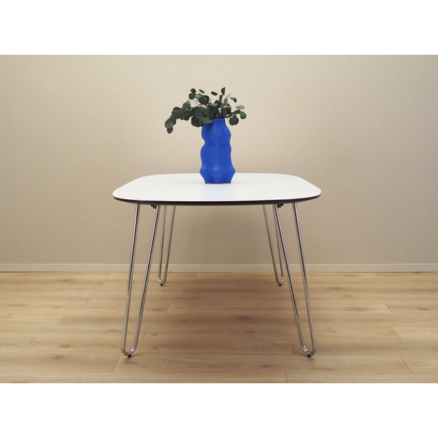 Vintage Italian White Table, 1990s For Sale - Image 4 of 18