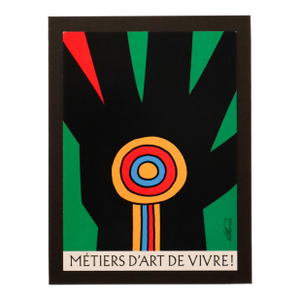 2002 Canadian Exhibition Postcard, "Métiers d'Art De Vivre!" From 2000 Canadian Exhibition Poster, Vittorio Fiorucci