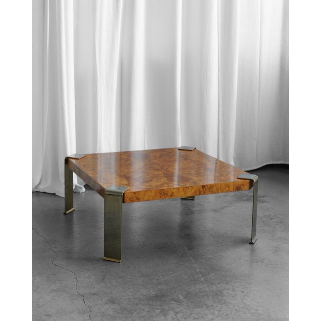 Vintage Italian Coffee Table by Milo Baughman, 1970s For Sale - Image 3 of 7