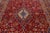 Room Size Vintage Kashan Medallion Wool Rug in Red and Blue For Sale In New York - Image 6 of 10