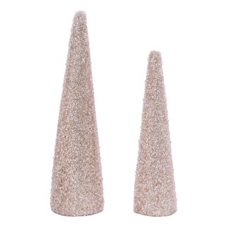 Beaded Cone Tree (Set of 2) For Sale
