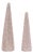 Beaded Cone Tree (Set of 2) For Sale