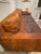 Restoration Hardware Maxwell 8’ Luxe Leather Sofa – Vintage Cigar For Sale - Image 11 of 11