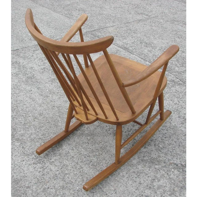 Rocking Chair by Lucian Ercolani for Ercol, 1950s For Sale - Image 10 of 12