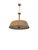 Finnish Model 20317 Pendant Lamp with Wooden Slat Shade and Hand-Painted Kauklahti Glass.idman by Gunnel Nyman for Idman, 1940s For Sale - Image 10 of 16