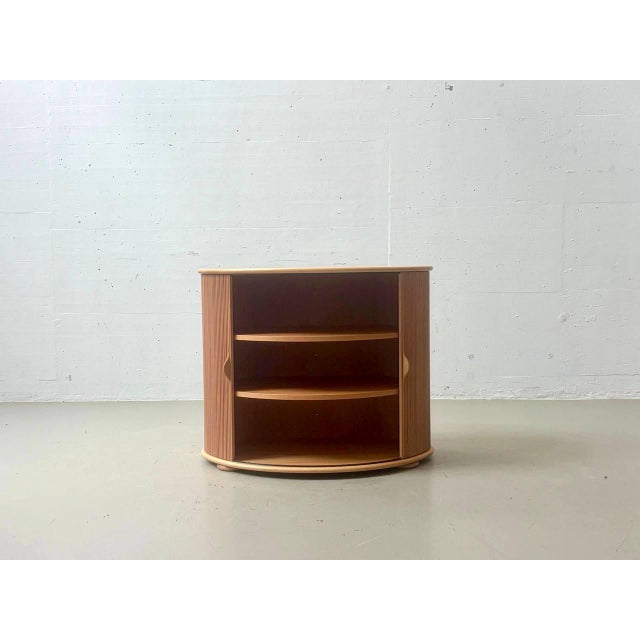Brown B Roller Shutter Cabinet by Trix and Robert Haussmann for Röthlisberger, 1977 For Sale - Image 8 of 18