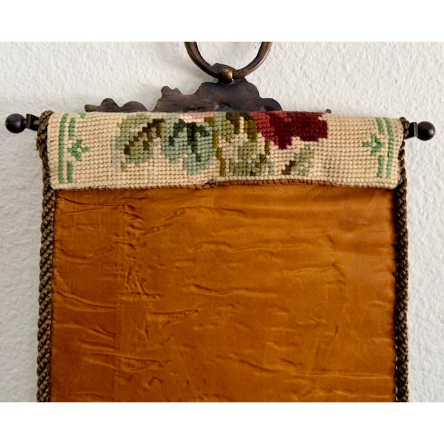 Early 20th Century Victorian Style Needlepoint Bell Pull For Sale - Image 9 of 9