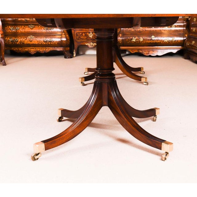 Vintage Regency Revival Dining Table by William Tillman, 1980s For Sale - Image 15 of 17