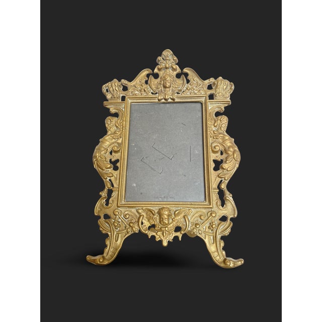 French Gilt Bronze Photo Frame, 1800s For Sale - Image 13 of 13
