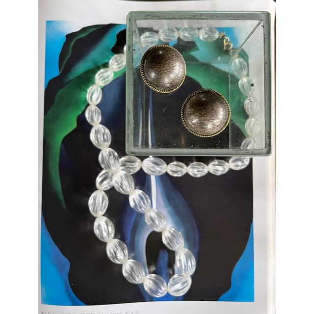 Art Deco 1970s Vintage Sterling Silver Dome Earrings From Mexico- Set of 2 For Sale - Image 3 of 9