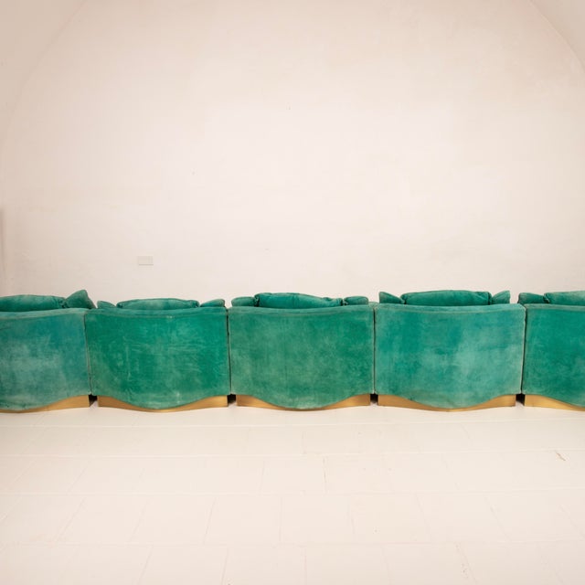 Stropccio Lounge Chairs by Luciano Frigerio for Frigerio di Desio, 1975, Set of 5 For Sale - Image 9 of 18