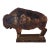 Western Rustic Iron Buffalo Shooting Target Doorstop With Bullet Holes For Sale