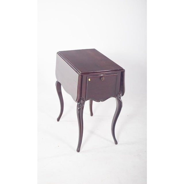 English Potty Table with Flaps, 1890s For Sale - Image 10 of 11