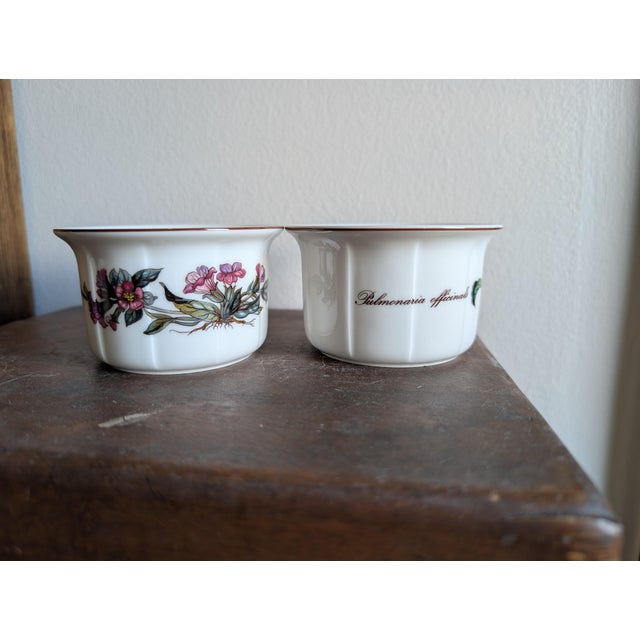Vintage Villeroy & Boch Botanica Porcelain Ramekins ~ Set of 2 ~ Made in Luxembourg For Sale - Image 9 of 9