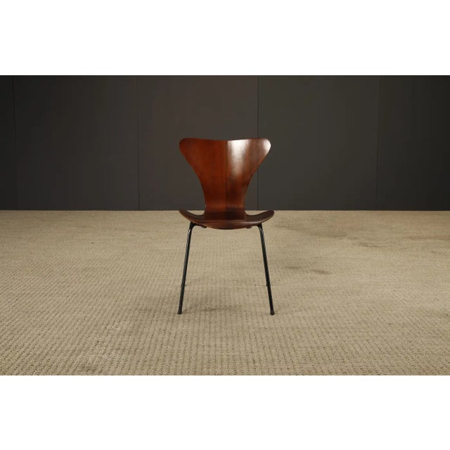 Arne Jacobsen 'Series-7' Jacaranda Rosewood Stacking Chairs, 1960s, Signed For Sale - Image 13 of 18