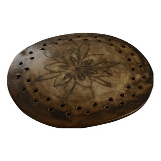 Mid-Century Danish Organic Sculptural Ceramic Wall Sconce, 1970s For Sale