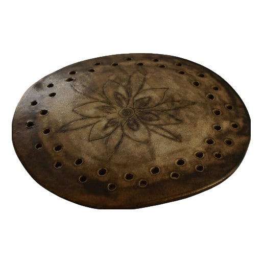 Mid-Century Danish Organic Sculptural Ceramic Wall Sconce, 1970s For Sale