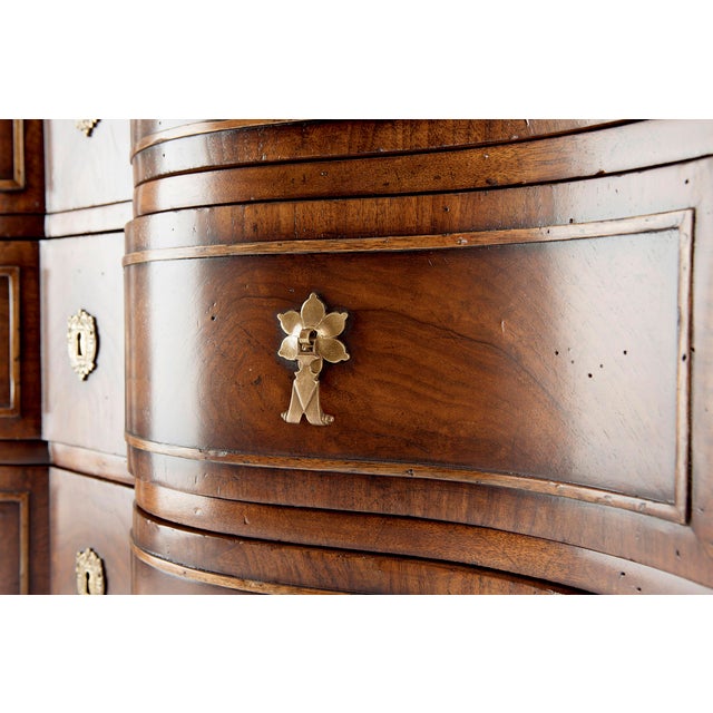 This piece is available only as shown, and will ship in 2-3 weeks. This elegant English Chest features a flowing...