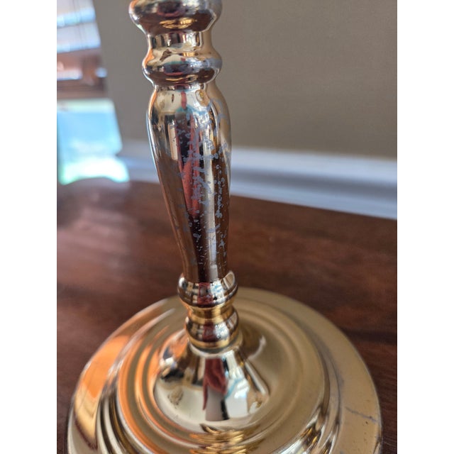 Brass Brass Double Sided Vanity Mirror For Sale - Image 8 of 10
