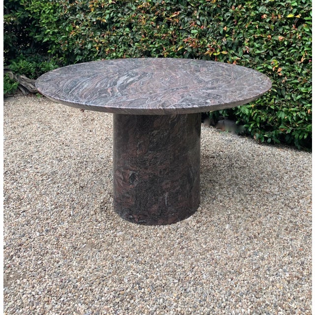 Mid 20th Century Mid 20th Century Granite Dining Center Table For Sale - Image 5 of 11