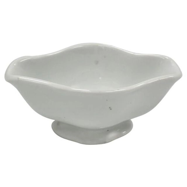 Farmhouse Vintage French Porcelain Fish Serving Platter & Sauce Boat- 2 Pieces For Sale - Image 3 of 5