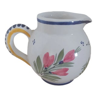 Early 20th Century Henriot Quimper Creamer Pitcher For Sale