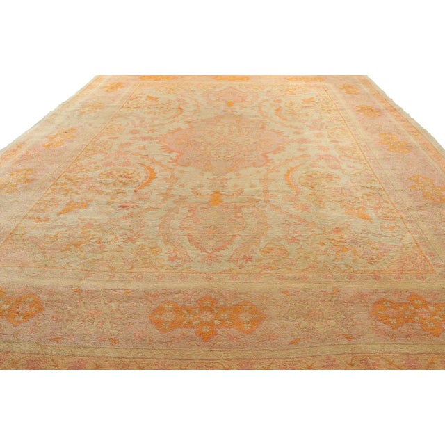 Late 19th Century Antique Turkish Oushak Rug, 10'02 X 14'07 For Sale - Image 4 of 9