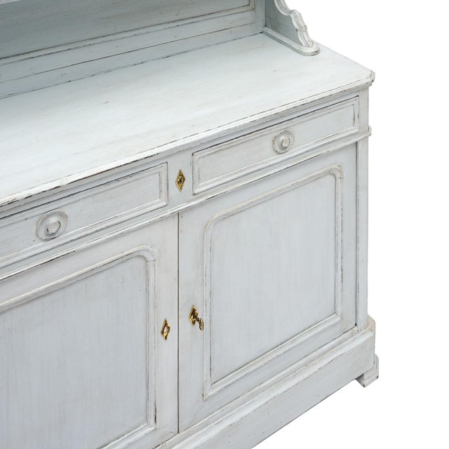 Wood French Provincial Painted Double Corps Buffet, "Saint Hubert”, Circa 1880 For Sale - Image 7 of 9