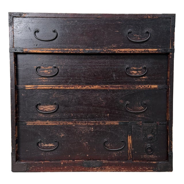 Japanese Tansu Chest of Drawers, 1890s For Sale