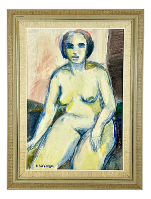 Arthur Y. Nilsson, Nude Study, Oil on Canvas, 1960s, Framed