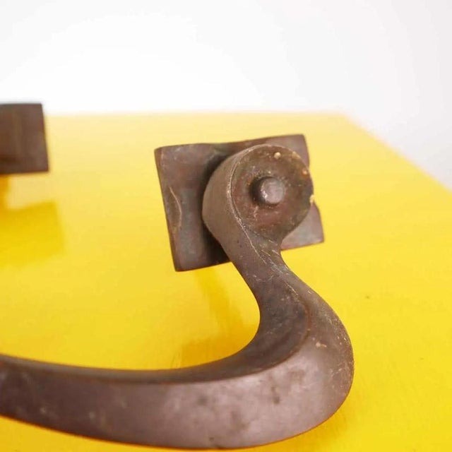 Art Nouveau Hand-Forged Handles, Set of 2 For Sale - Image 3 of 8