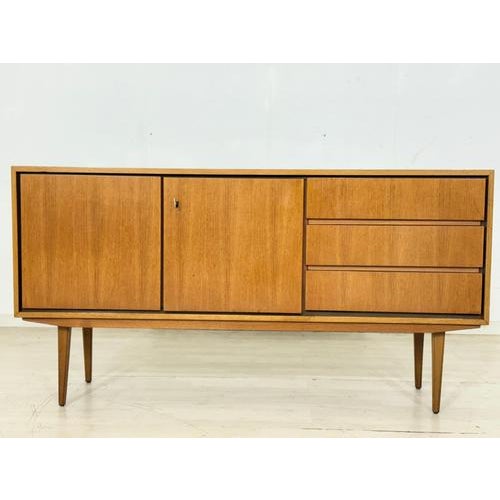 Wood Mid-Century Teak Sideboard with Drawers, 1960s For Sale - Image 7 of 14