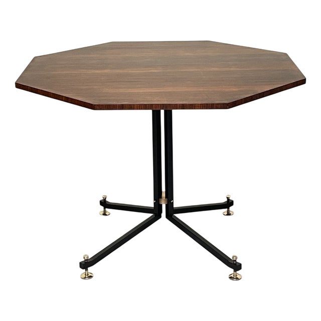 Vintage Table in Wood and Iron by Ico Parisi for Brugnoli Mobili Cantù, 1955 For Sale