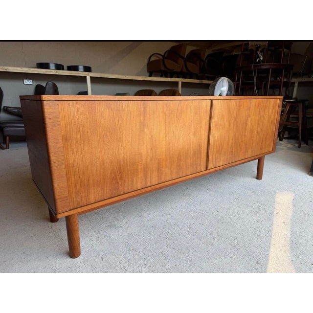 Mid-Century Danish Teak Sideboard with Tambour Doors from Hornslet Møbelfabrik For Sale - Image 6 of 18