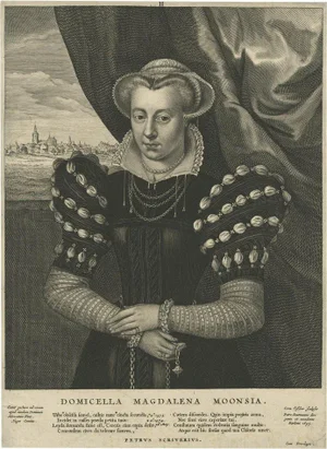 Portrait of Magdalena Moon, Heroine of the Siege of Leiden in Holland, 1649, Print
