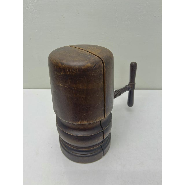 Wood Early 20th Century Milliners Wooden Hat Stretcher, 1890s For Sale - Image 7 of 11