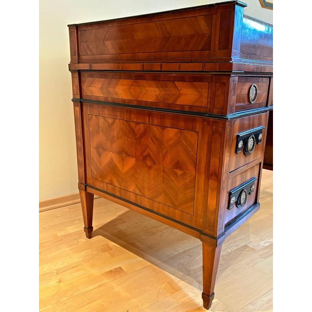 Late 18th Century Empire Roll Top Writing Desk in Nutwood For Sale - Image 16 of 18