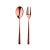 Contemporary Mepra Linea 2-Piece Serving Set (fork & Spoon), Bronze For Sale - Image 3 of 3