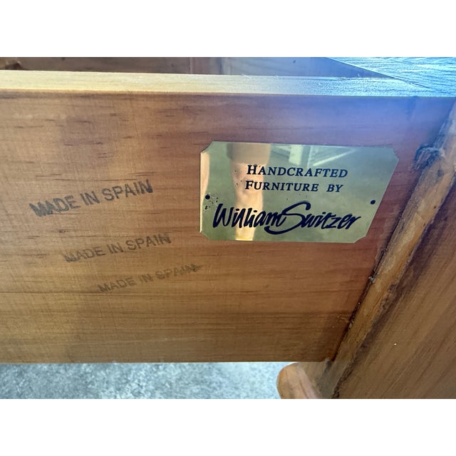 Large William Switzer Louis 16th Rouge Marble Top Console Table For Sale - Image 14 of 18