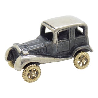 Vintage Italian Sterling Silver 925 Classic Car, 1980s For Sale