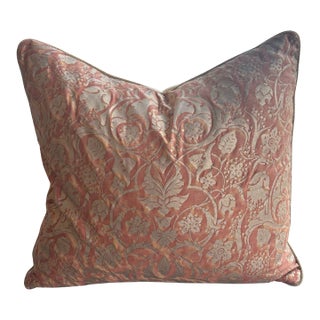 Terracotta Fortuny Dandolo Pillow For Sale