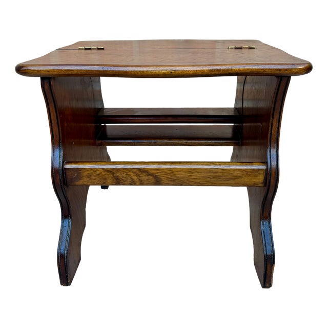 French Library Steps in Walnut, 1890s For Sale